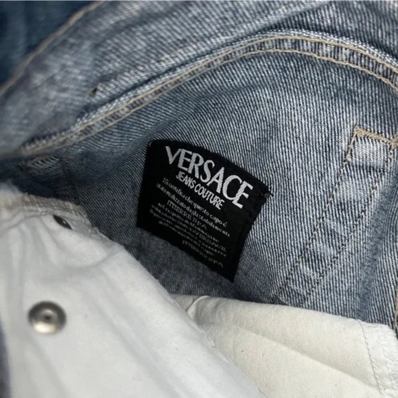 Versace Couture Vintage High Waist Denim Jeans - Picture 4 of 13